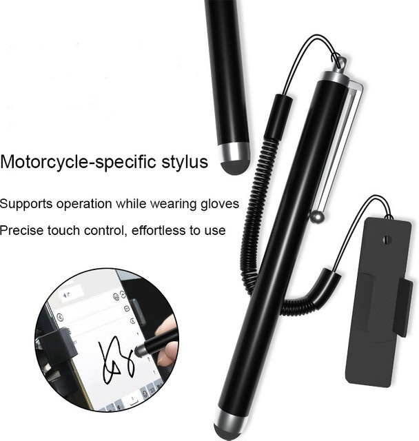Kapazitiver Stylus Stift aus Metall für Android und iPhone in Schwarz - Bild 1