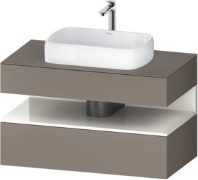Duravit Waschtischunterschrank Qatego wandhängend in Weiß oder Grau matt, B/T/H: 100 x 55 x 60 cm - Bild 1