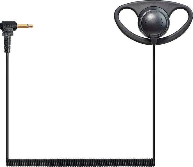 YNIBST D-Style Taktischer Ohrhörer mit 3,5 mm Klinke, In-Ear Headset mit weichem Gummi-Ohrbügel in Schwarz für Walkie Talkies und Zwei-Wege-Radios - Bild 1