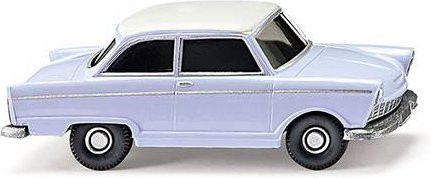 Wiking Modellauto DKW Junior de Luxe in Pastellblau, Perlweiß und Aluminiumsilber Maßstab 1:87 - Bild 1