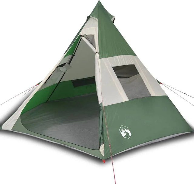 Furnicato Campingzelt Tipi Zelt Grün H x B x T: 233 x 350 x 350 cm - Bild 1