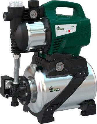 Mr. GARDENER Hauswasserwerk Booster in Grün und Silber mit 1400 W - Bild 1