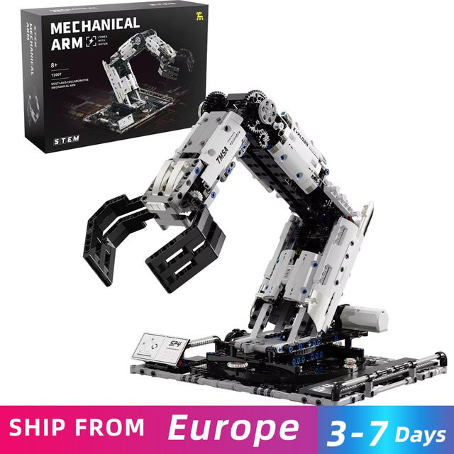 AMAZINGBLOKS Robotic Arm Bausteine Set, mit Fernbedienung, 1.029 Teile, ab 8 Jahren - Bild 1