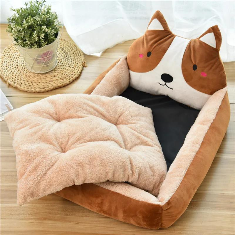 Yiran Furniture Hundebett in Chai-Form aus Plüsch in Rosa, B/T/H: 50 x 40 x 12 cm - Bild 1