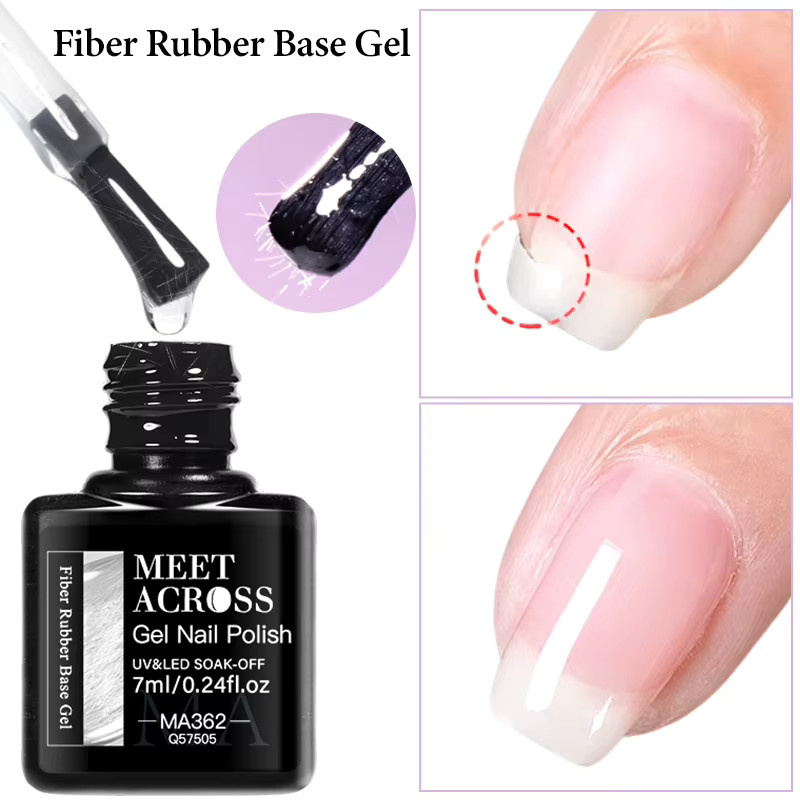 MEET ACROSS Faser-Gummi-Basisgel, 7 ml, glänzend - Bild 3