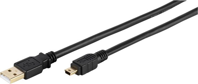 Vivanco USB 2.0 Verbindungskabel USB-A auf Micro-USB, Schwarz, Länge: 1,8 m - Bild 1