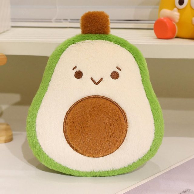Yiran toy Obst- und Gemüse-Plüschtier-Serie, Erdbeere Pfirsich Avocado Durian, Plüschtiere, 20-25cm - Bild 1