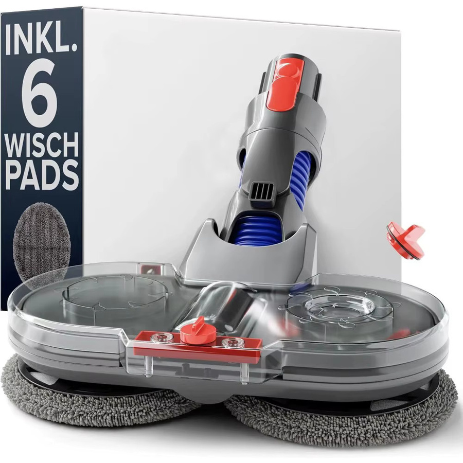 Dyson Vakuum-Wischmopp-Zubehör Set in Grau mit Wassertank und 6 Stoffpads für V7 V8 V10 V11 - Bild 2