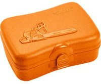 Stihl Lunchbox in Orange aus Kunststoff und Holz - Bild 1
