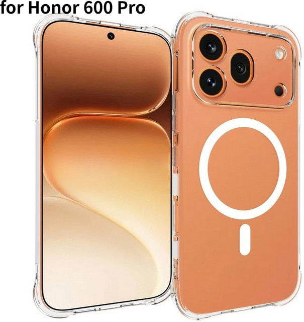 Transparente magnetische Airbag-Schutzhülle für Honor 600 Pro 600 Lite 600 - Bild 1