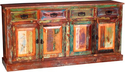 SIT Sideboard RIVERBOAT aus Altholz in Bunt, Rustikaler Stil, B/H/T: 160 x 80 x 40 cm - Bild 2
