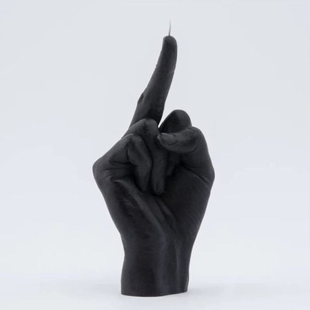LG-EXPRO Middelvingerkaars Noir Duftkerze in Form eines Mittelfingers aus Sojawachs Schwarz