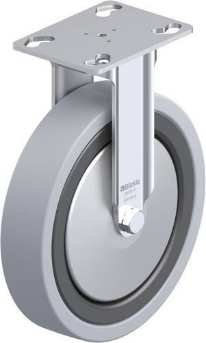 Blickle Bockrolle BKPA-VPA 150K-FA in Schwarz und Grau mit 150 mm Rad-Durchmesser und 110 kg Tragfähigkeit - Bild 1