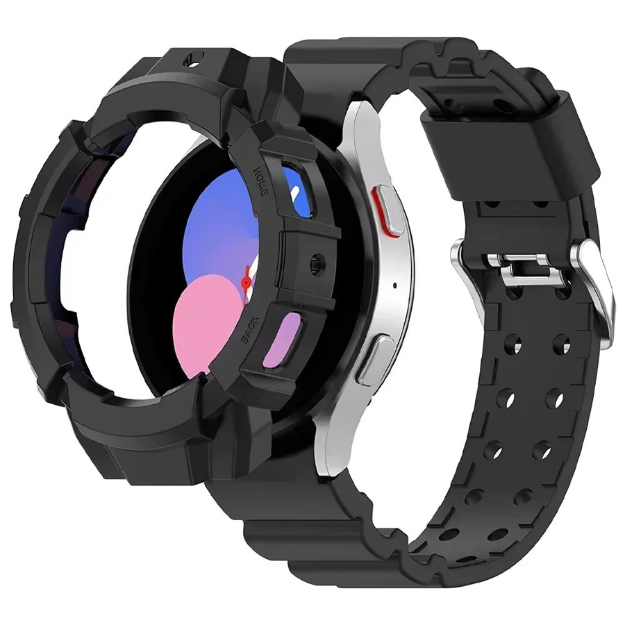 CAOWTAN Uhrenarmband Silikon, Schwarz, Unisex - Bild 1