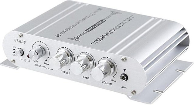 VehicleKit Mini Digital Hi-Fi Stereo Audio Player 2.1CH Leistungsverstärker mit Subwoofer in Silber - Bild 1