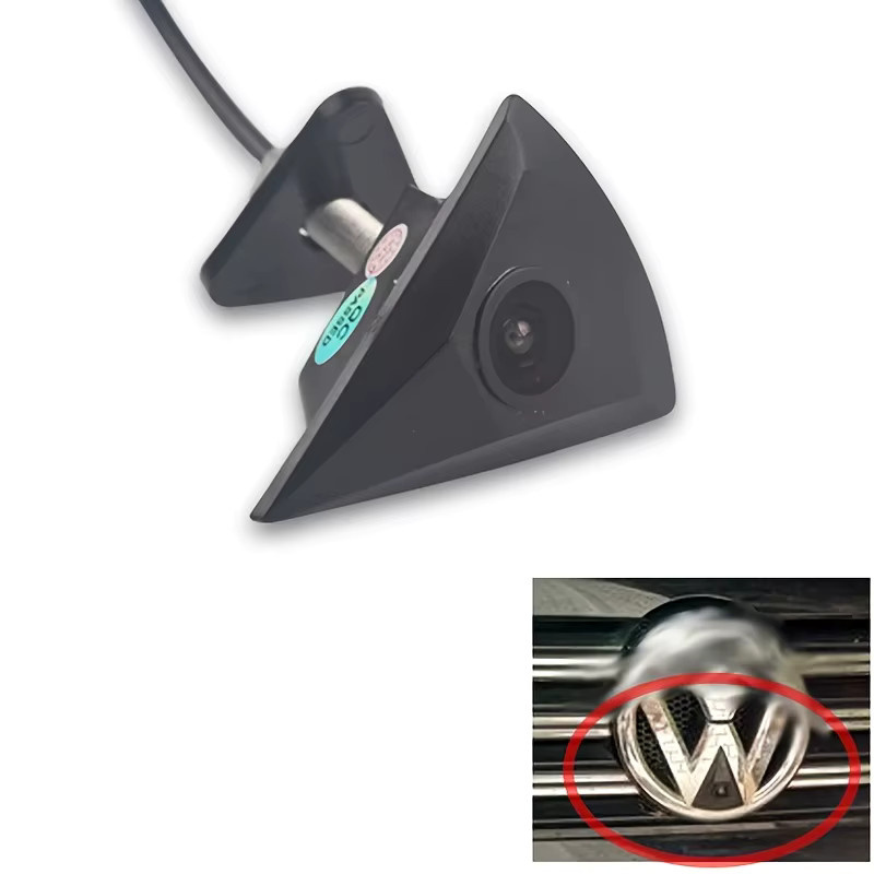 Bileeko Frontkamera für VW als OEM Weitwinkel-Parküberwachungssystem in Schwarz für Transporter T4 T5, Passat B6, CC, B5 und Golf - Bild 5