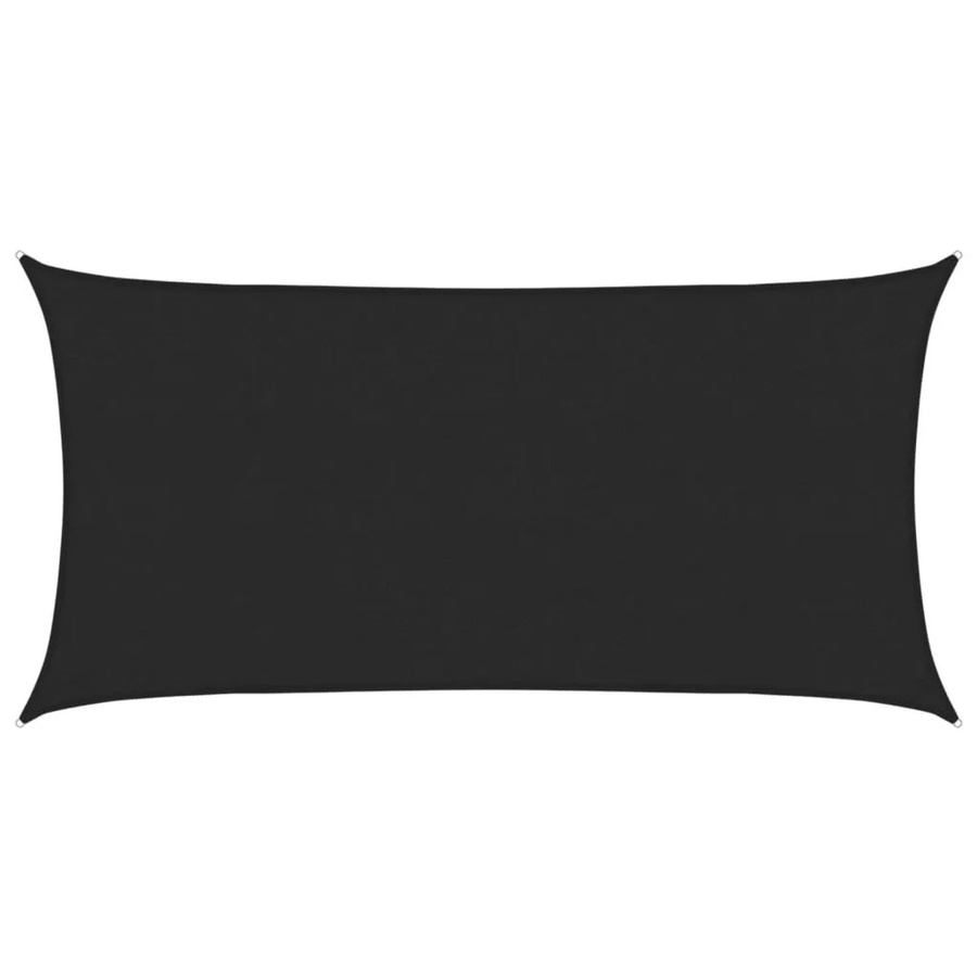 Furnicato Sonnensegel aus HDPE in Schwarz, Rechteckig, B x B: 5 x 5 m - Bild 2
