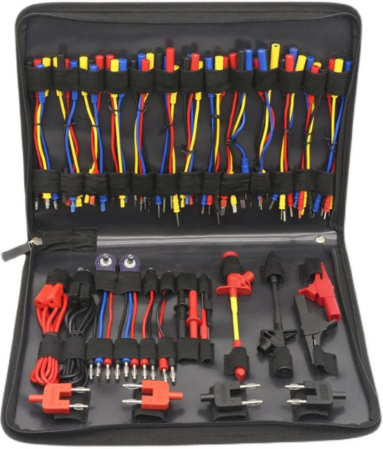 70-teiliges Multimeter Testleitungen Set für Automotive und Elektronik in Multicolor - Bild 1