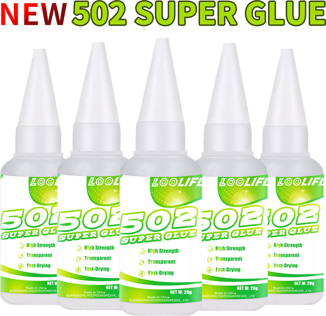 LOOLIFL 502 Superkleber Cyanacrylat für Leder, Gummi, Holz, Metall und Kunststoff in Weiß - Bild 1