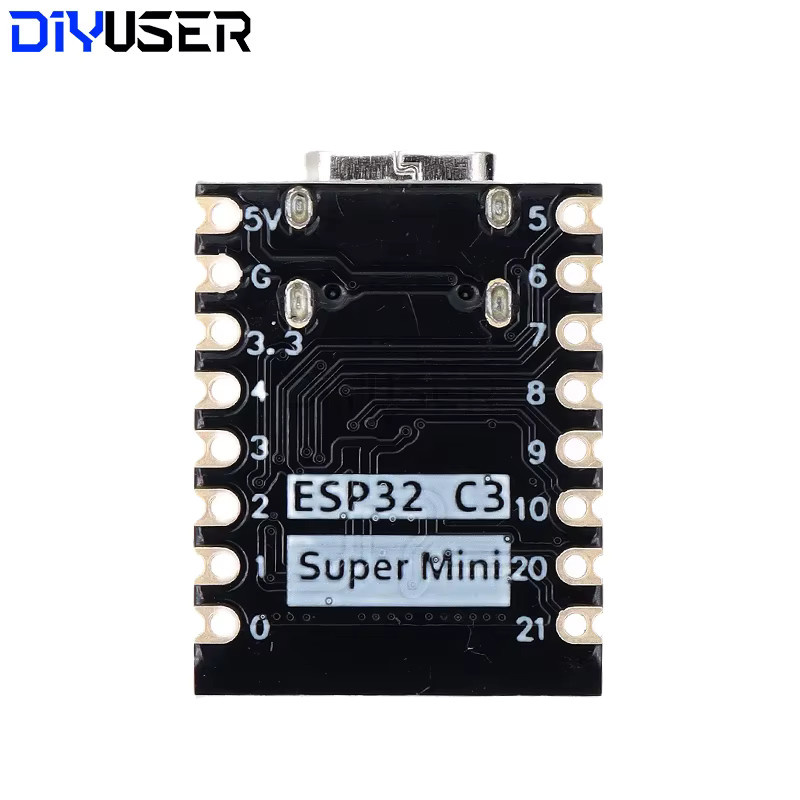 Espressif ESP32-C3 Super Mini Entwicklungsboard mit WiFi und Bluetooth in Schwarz - Bild 2