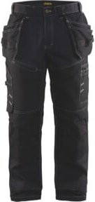 Blakläder Bundhose X1500 Handwerk in Schwarz mit Cordura und Kniepolstertaschen, Konfektionsgröße DE: 60 - Bild 1