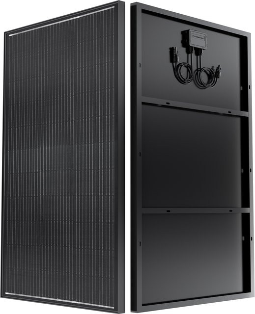 XINPUGUANG Solarmodul mit Aluminiumrahmen für Zuhause, Balkon, Wohnmobil und Yacht in Schwarz, Weiß oder Silber - Bild 1