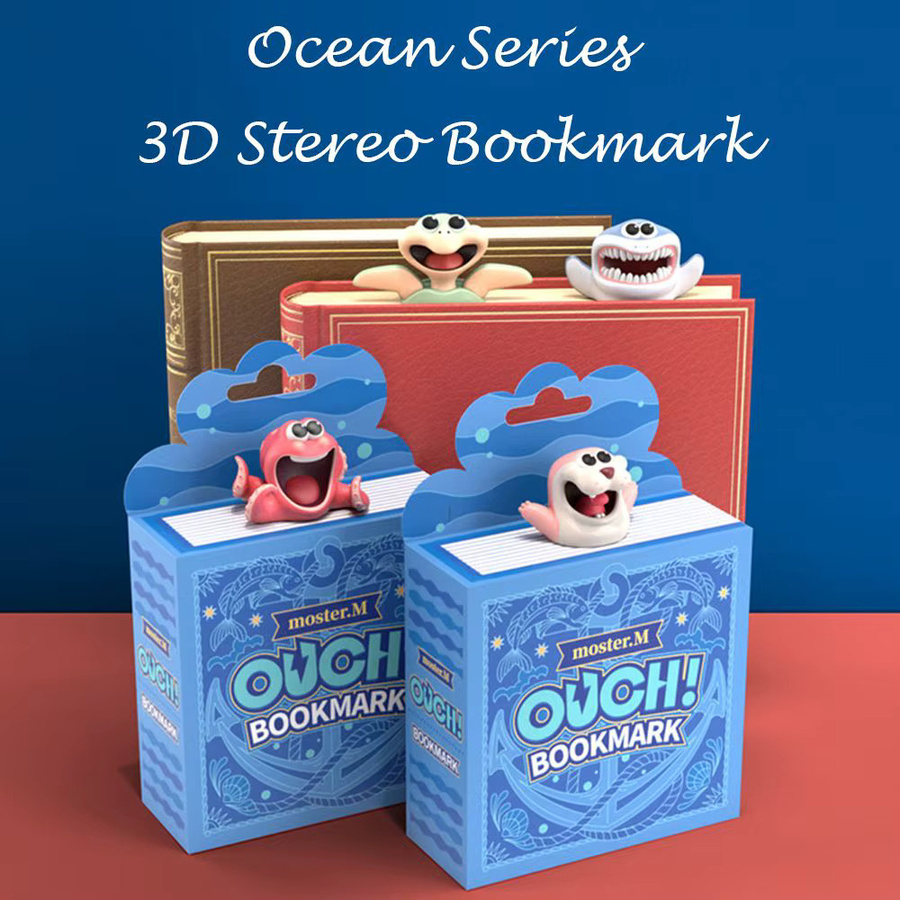 3D Stereo Cartoon Tier Lesezeichen aus Kunststoff in Multicolour für kreative Schreibwaren - Bild 4