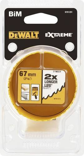 DeWalt Lochsäge DT90326-QZ aus Bimetall in Gelb, Durchmesser: 67 mm - Bild 1