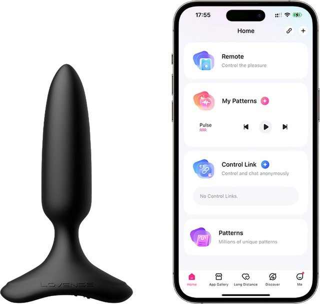 Lovense Hush 2 Analvibrator in Schwarz mit App-Steuerung - Bild 1