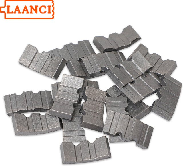 LAANCI Diamantsegmente 50 Stück für Nass- und Trockendiamant-Kernbohrer, lasergeschweißt, grau, Maße: B: 10 mm, H: 3,6 mm, T: 24 mm - Bild 1