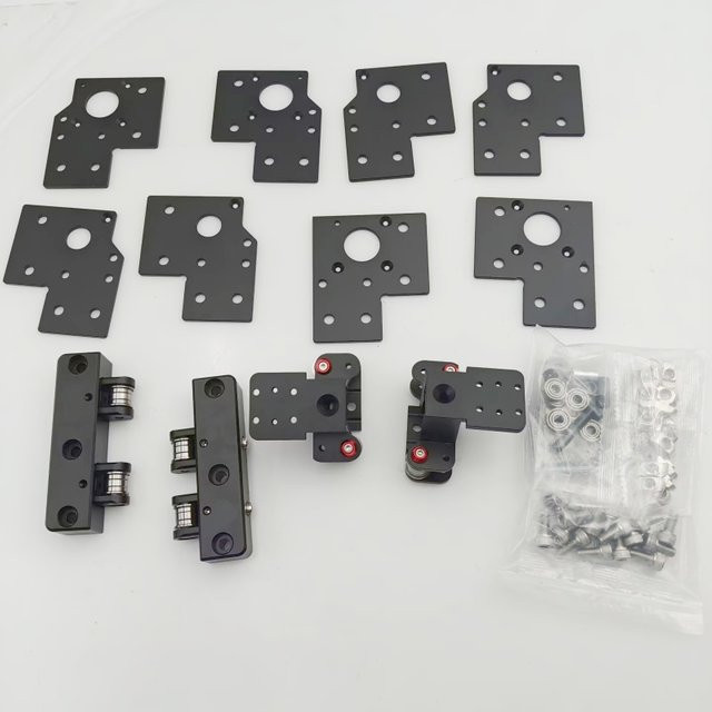 Rat Rig V Core 3.1 Hybrid Aluminium CNC Umrüstungs-Upgrade-Kit AWD Set mit XY-Verbindungsstück und vorderem Spanner in Schwarz - Bild 1