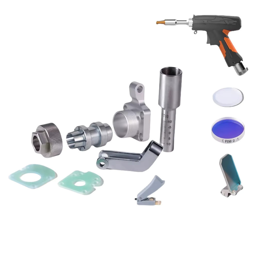 DMK Laserschweißkopf Zubehör Set mit Schutzfenster D18T2, Kollimationsleinen D16T5F60, Focus D20T4.5F150, F800 und Reflektor-Dichtungsring für SUP21T - Bild 3
