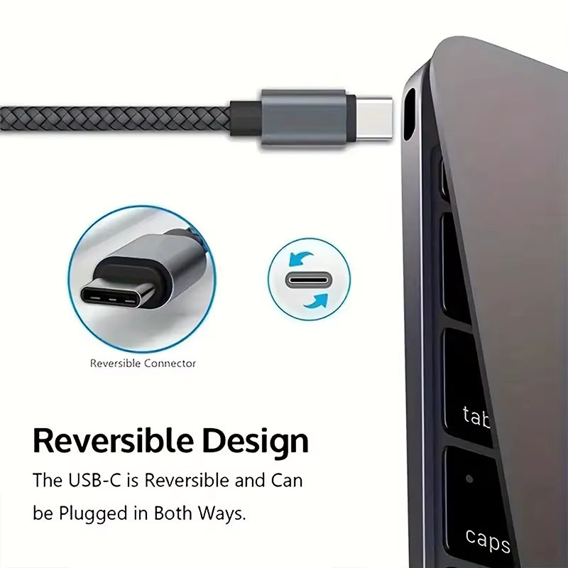 Xiaomi Dual Type-C Nylon-Schnellladekabel 60W 5A mit Hochgeschwindigkeits-Datenübertragung in Mehrfarben - Bild 3