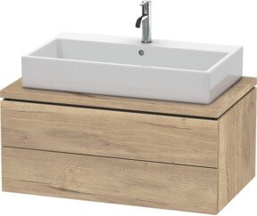 Duravit Waschtischunterschrank L-Cube in Ei Marmor mit 2 Schubladen, B/H/T: 92 x 54,7 x 40 cm - Bild 1