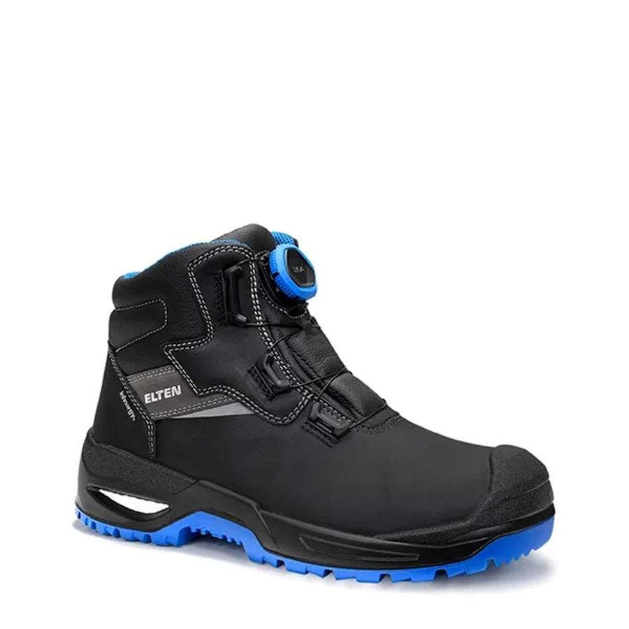 Elten Sicherheitsstiefel Stefano Xxsg Boa S3 ESD aus Rindleder in Schwarz-Blau Gr. 36 - Bild 2