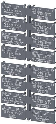 Siemens Schildersatz 3RP29010B 3RP2901-0B grau 5er Pack - Bild 1