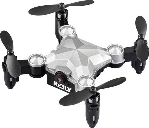 Reely Suitcase Mini Drohne Quadrocopter RtF mit Kamera in Silber-Schwarz - Bild 1