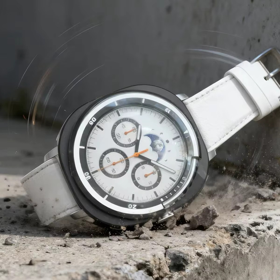 CHIICSMART Metall-Schutzhülle für Samsung Galaxy Watch 8 Classic 46 mm, Weiß - Bild 4