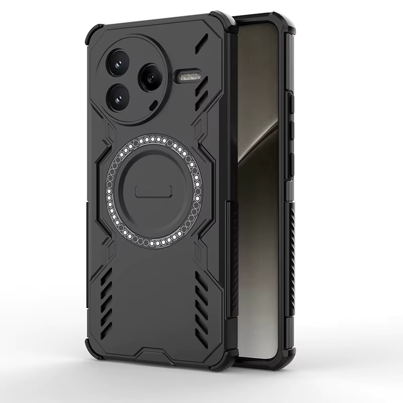 Magnetische Stoßfeste Schutzhülle mit Wärmeableitung für Xiaomi Poco X7, X6, F6, F7 Pro Ultra und C75 in Schwarz oder Lila - Bild 5