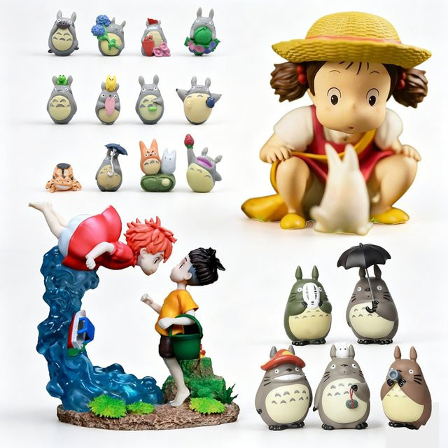 Bandai Anime-Serie Figuren, Mini-Statuen, 12-teiliges Set, PVC, Kunststoff - Bild 1