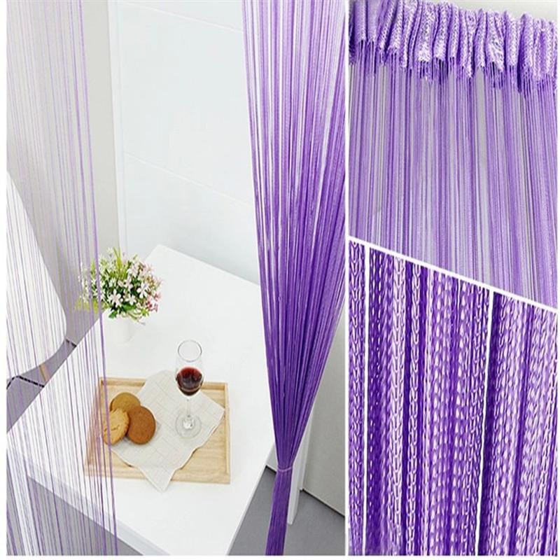 Big House decor Fadenvorhang in Weinrot als Trennwand und Raumteiler aus Polyester, B: 100 cm, H: 200 cm - Bild 1
