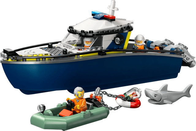 LEGO City Verfolgungsjagd im Polizeiboot ab 6 Jahren - Bild 1