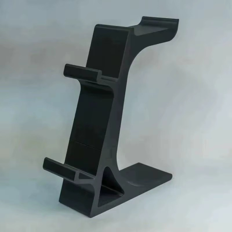3-in-1 Gaming-Controller-Ständer Schwarz mit Kopfhörerhalter und Platz für 2 Gamepads als Desktop-Organizer - Bild 2