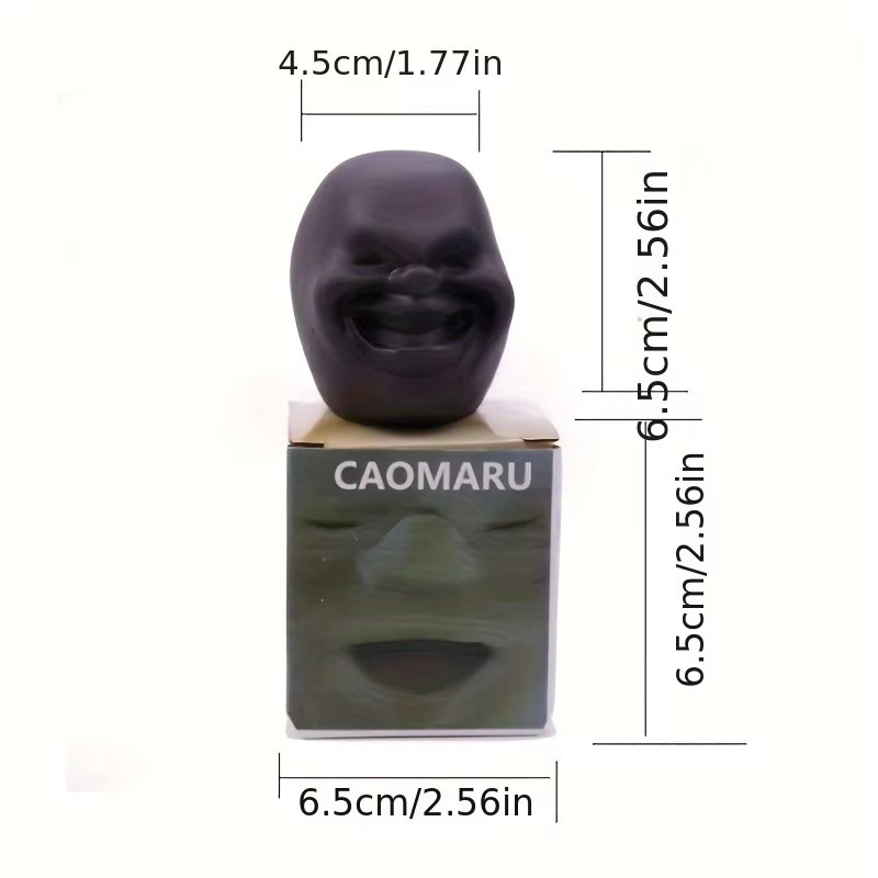 Soulbao Anti-Stress Pinch Release Ball aus Silikon in Schwarz als sensorisches Spielzeug zur Stressbewältigung - Bild 3
