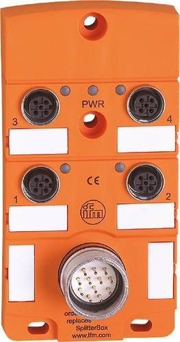 ifm Electronic EBC002 Sensor-Aktor-Verteiler und Adapter, Polzahl: 12, Farbe: Orange - Bild 1