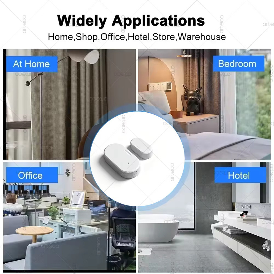 ZigBee Tür-Fenster-Sensor für Smart Home Sicherheitsschutz in Weiß mit magnetischem Kontakt und Gateway-Unterstützung Z2MQTT - Bild 4