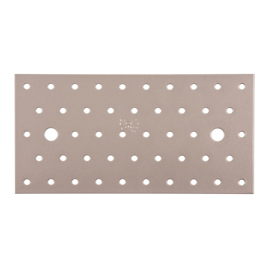 GAH Alberts Duravis Lochplatte aus Stahl in Perlbeige, B/H/D: 200 x 100 x 2 mm - Bild 2
