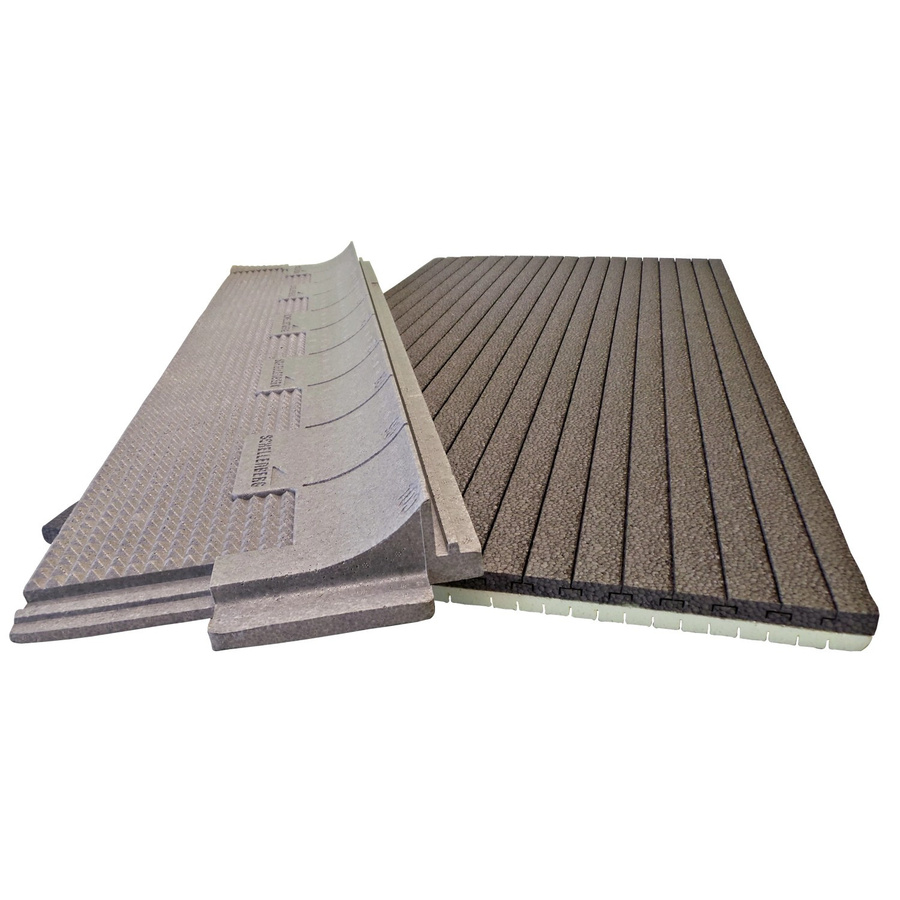 Schellenberg Rollladenkasten-Dämmung aus EPS, 2-teilig, grau, B: 100 cm, T: 50 cm, H: 2,5 cm - Bild 2