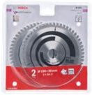Bosch Multi Material Kreissägeblatt Set, 2 Stück, Farbe Silber, Durchmesser: 190 mm, 54 Zähne, Carbide Tipped - Bild 1