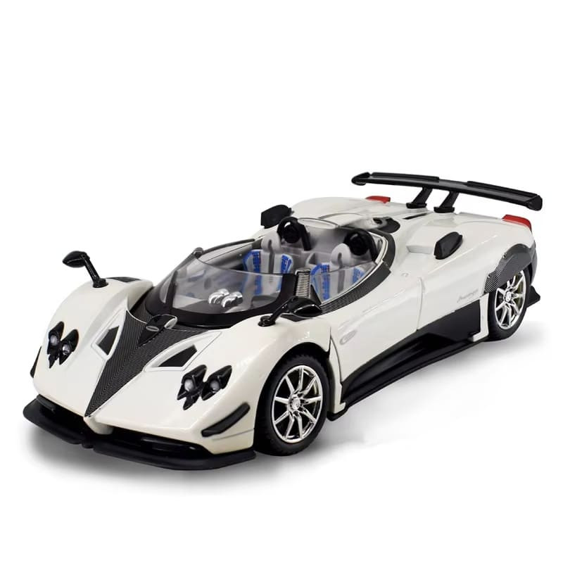Pagani Zonda HP Barchetta Sportwagenmodell 1:24 mit Licht und Ton weiß - Bild 3